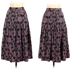 Laura Ashley Winter Skirt purple floral